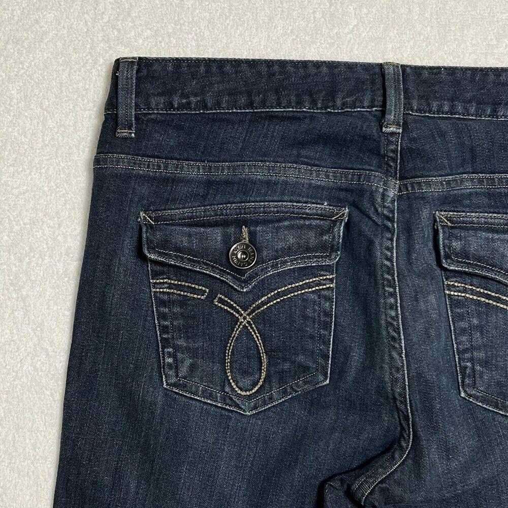 Calvin Klein Lean Boot Jeans Women's 31.5 TAG 29/8 Blue Denim Dark Wash - Picture 14 of 17